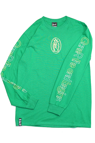 GoneR (ゴナー) GR20LS001 Color Maria Logo L/S T-Shirts Lirsh Green