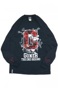 GoneR (ゴナー) GR20LS002 『G』 Rose L/S T-Shirts Black