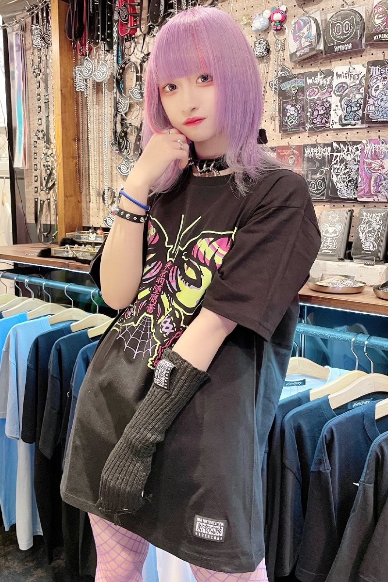 HYPER CORE 東京羽堕腐蕾-トーキョーバタフライ- Tシャツ PINK HYPER CORE 東京羽堕腐蕾-トーキョーバタフライ- Tシャツ PINK