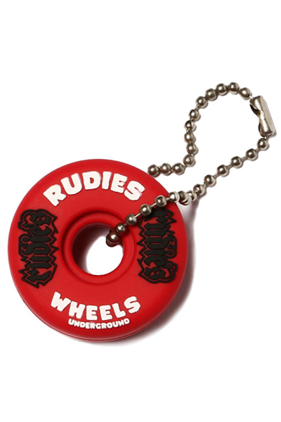 RUDIE'S WHEEL KEYHOLDER RED