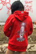 SAMURAI CORE 釈迦 HOODIE RED