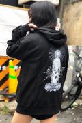 SAMURAI CORE 釈迦 HOODIE BLACK