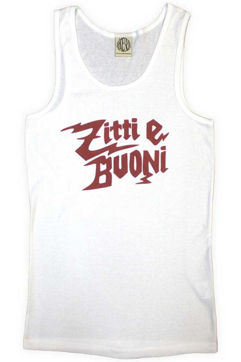 MÅNESKIN UNISEX VEST T-SHIRT: ZITTI E BUONI