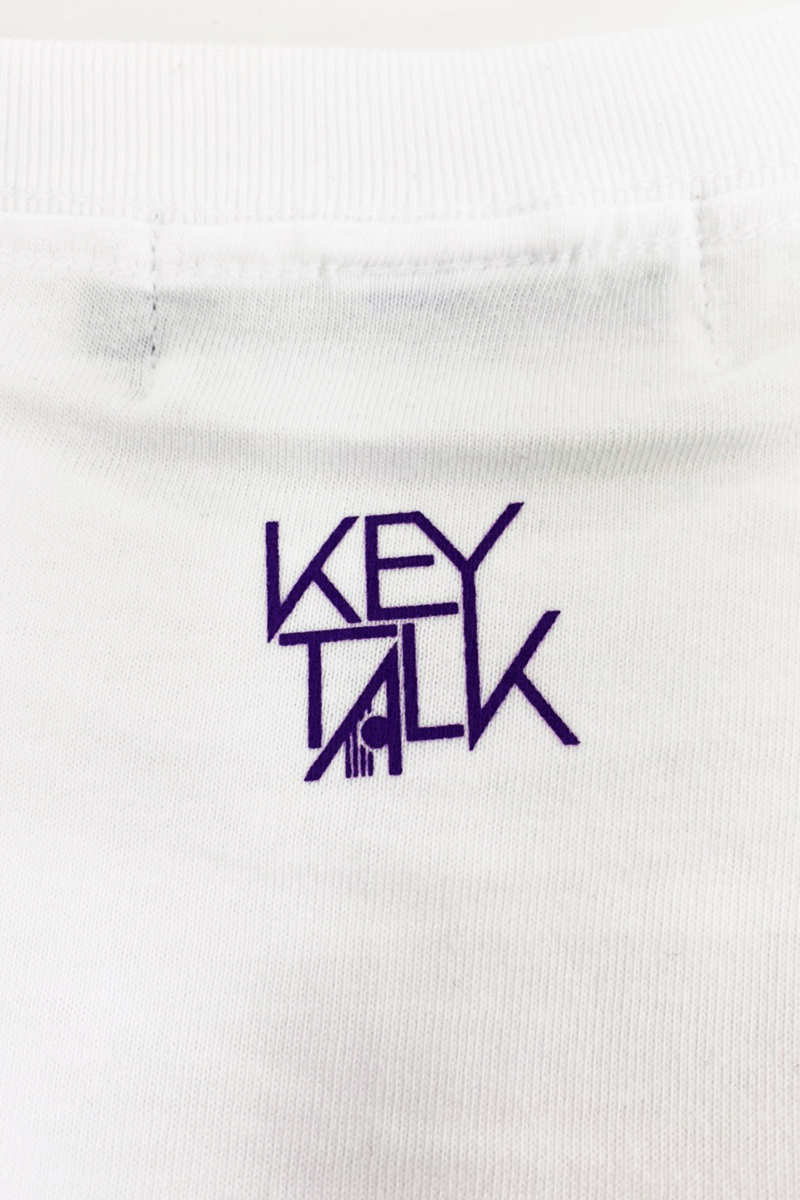 ロックファッション バンドグッズのgekirock Clothing Keytalk 繋がるkeytalkロゴtシャツ White