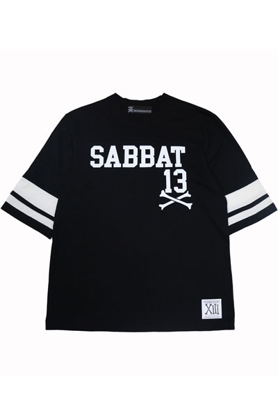 SABBAT13 13X 5/S FOOTBALL T-shirt BLACK