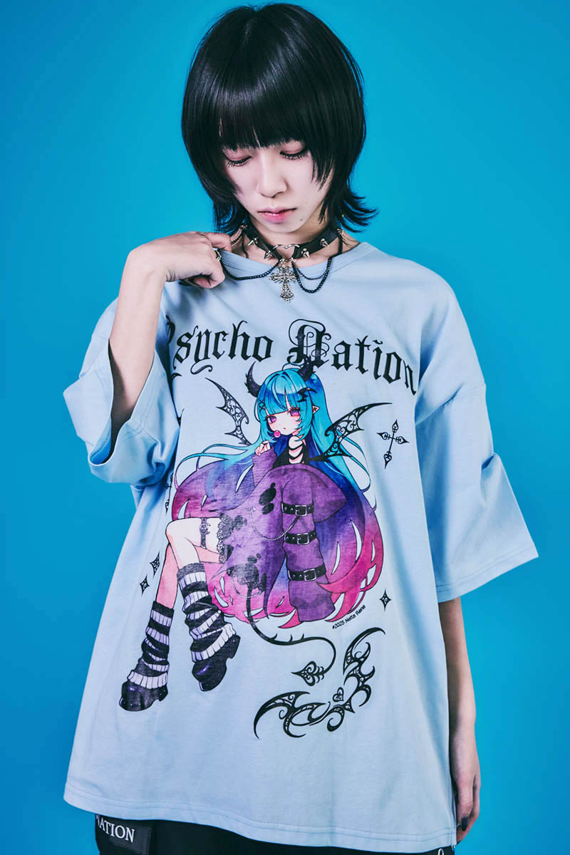 PSYCHO NATION(サイコ・ネーション) 寝田ルネ・デビル TEE - Sax