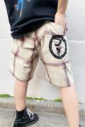 ROLLING CRADLE BIG CHECK SHORTS / BEIGE