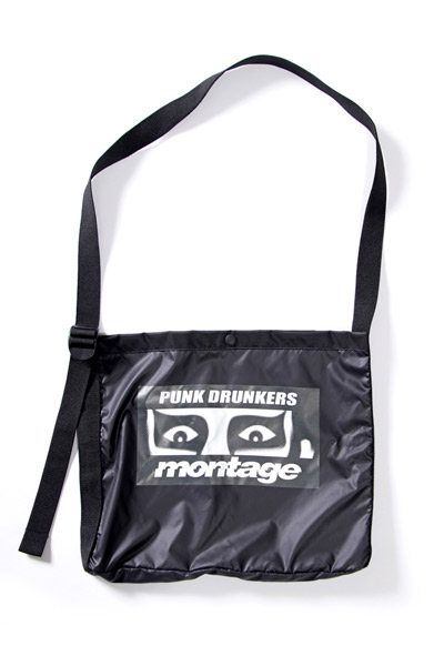 PUNK DRUNKERS 【PDSx montage】モンタージュサコッシュ BLACK