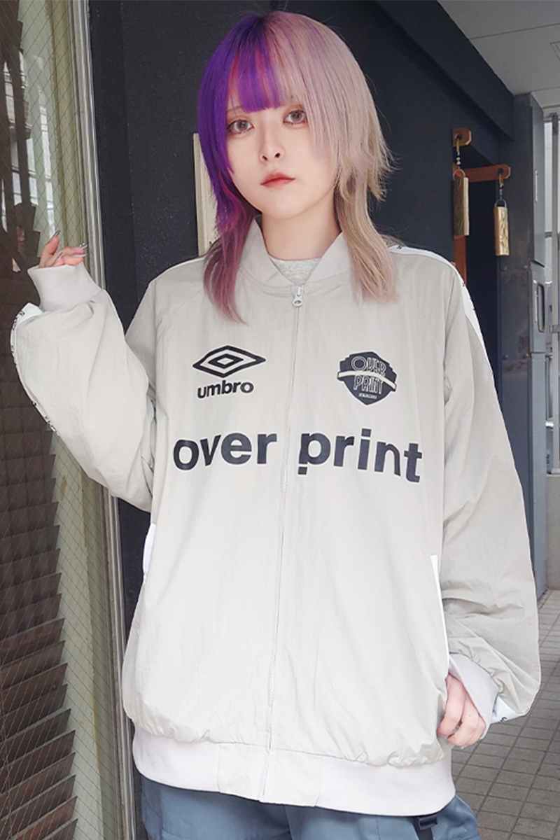 over print (オーバープリント) UMBRO * OVER PRINT MA-1 GRAY