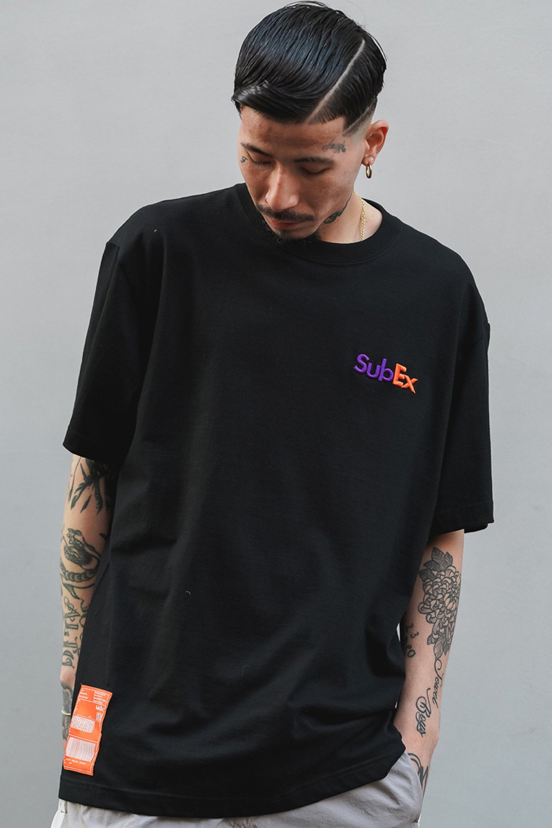 Subciety (サブサエティ) INVOICE TEE BLACK