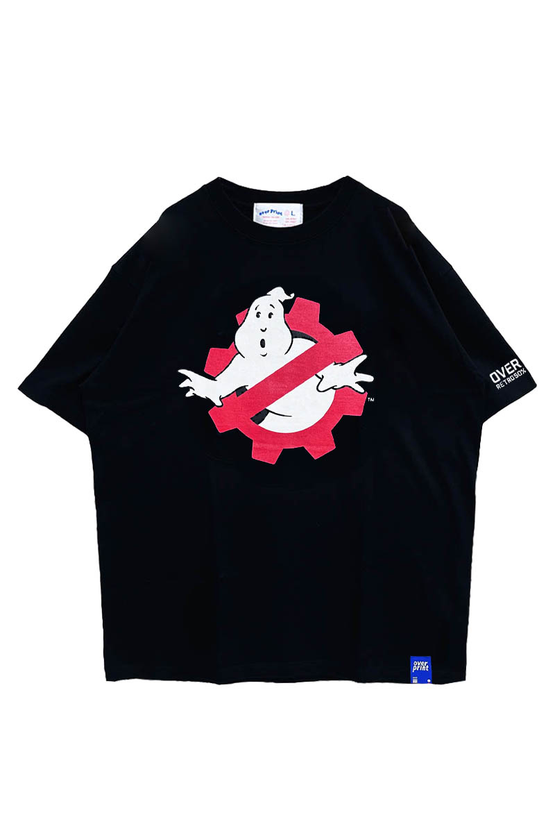 over print (オーバープリント) GHOST BUSTERS Tee 6 black