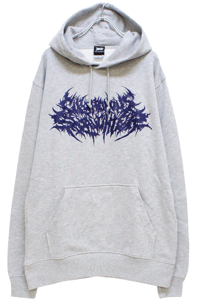 Gluttonous Slaughter (グラトナス・スローター) Gluttonous Slaughter LOGO HOODIE GRAY/NAVY