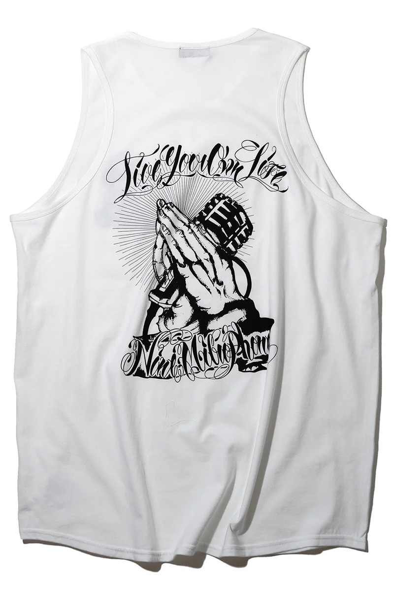NineMicrophones (ナインマイクロフォンズ) TANKTOP-Pray with NineMicrophones (ナインマイクロフォンズ) TANKTOP-Pray with
