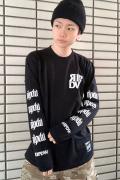 RIP DESIGN WORXX RIPDW LOGO LONG T-SHIRT(ブラック)