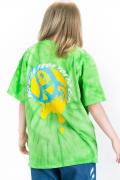 HEDWiNG (ヘドウィグ) Back to laughter Tie-dye T-shirt Light green