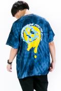 HEDWiNG (ヘドウィグ) Back to laughter Tie-dye T-shirt Navy