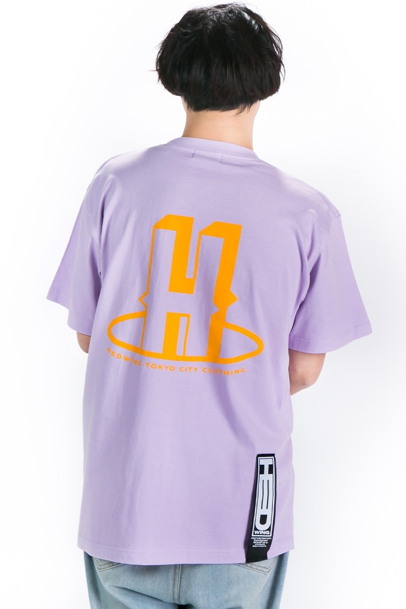 HEDWiNG (ヘドウィグ) Fall down Neon T-shirt Lavender