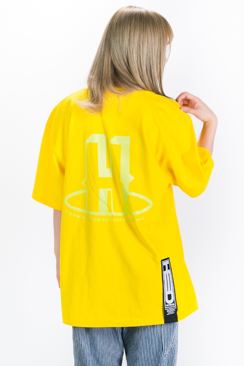 HEDWiNG (ヘドウィグ) Fall down Neon T-shirt  Banana yellow