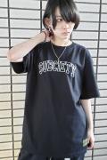 Subciety (サブサエティ) EMBROIDERY TEE BK/WHT
