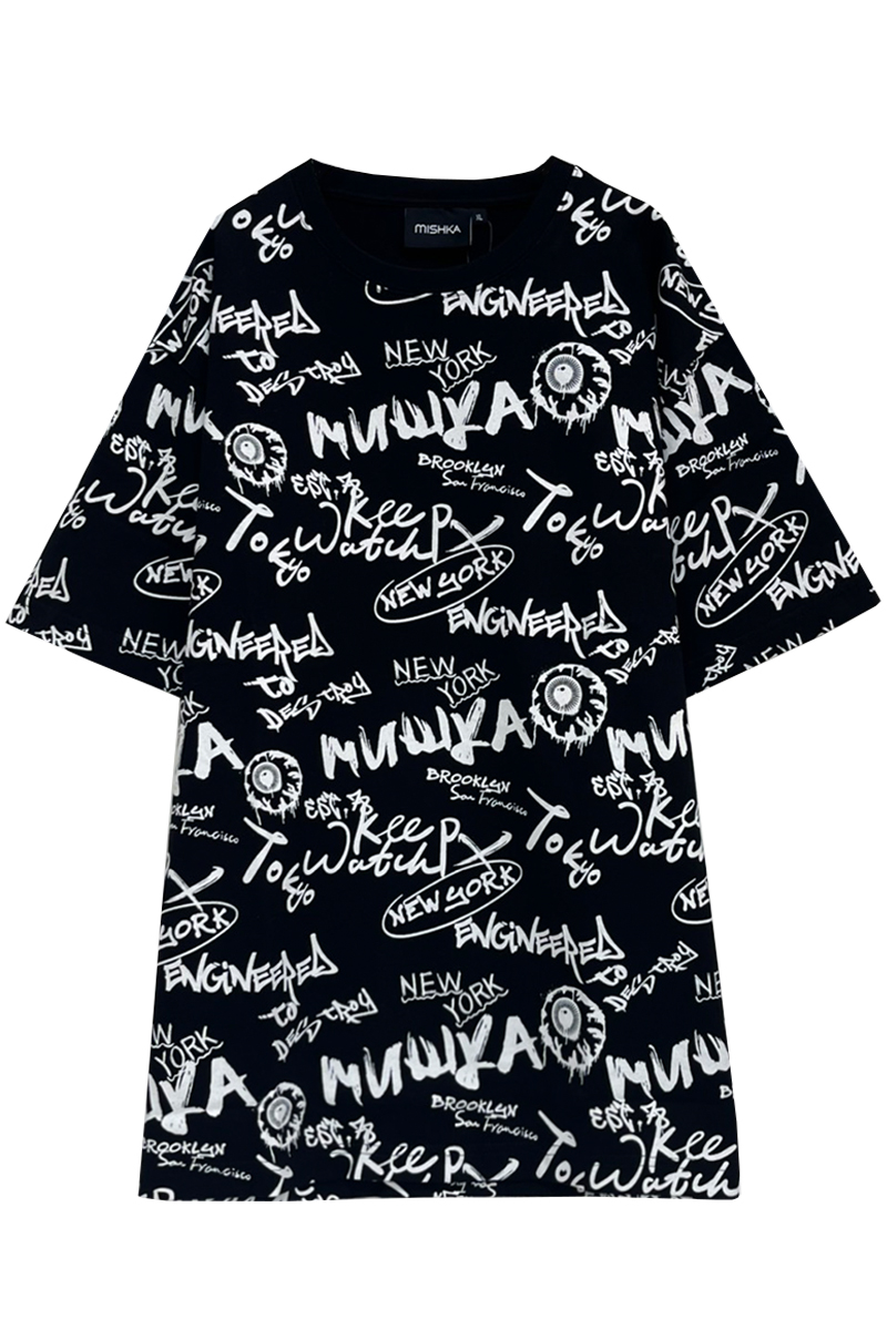 MISHKA (ミシカ) M21100039 T-SHIRT BLACK