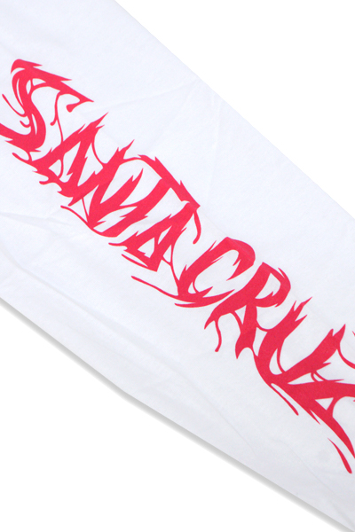 ロックファッション バンドグッズのgekirock Clothing Santa Cruz Wave Slasher Ls Tee White