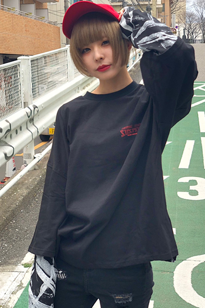 ロックファッション バンドグッズのgekirock Clothing Not Common Sense Ncs Remake Layered L S Tee Black