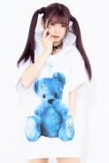 TRAVAS TOKYO Furry bear H/S hoodie【White】