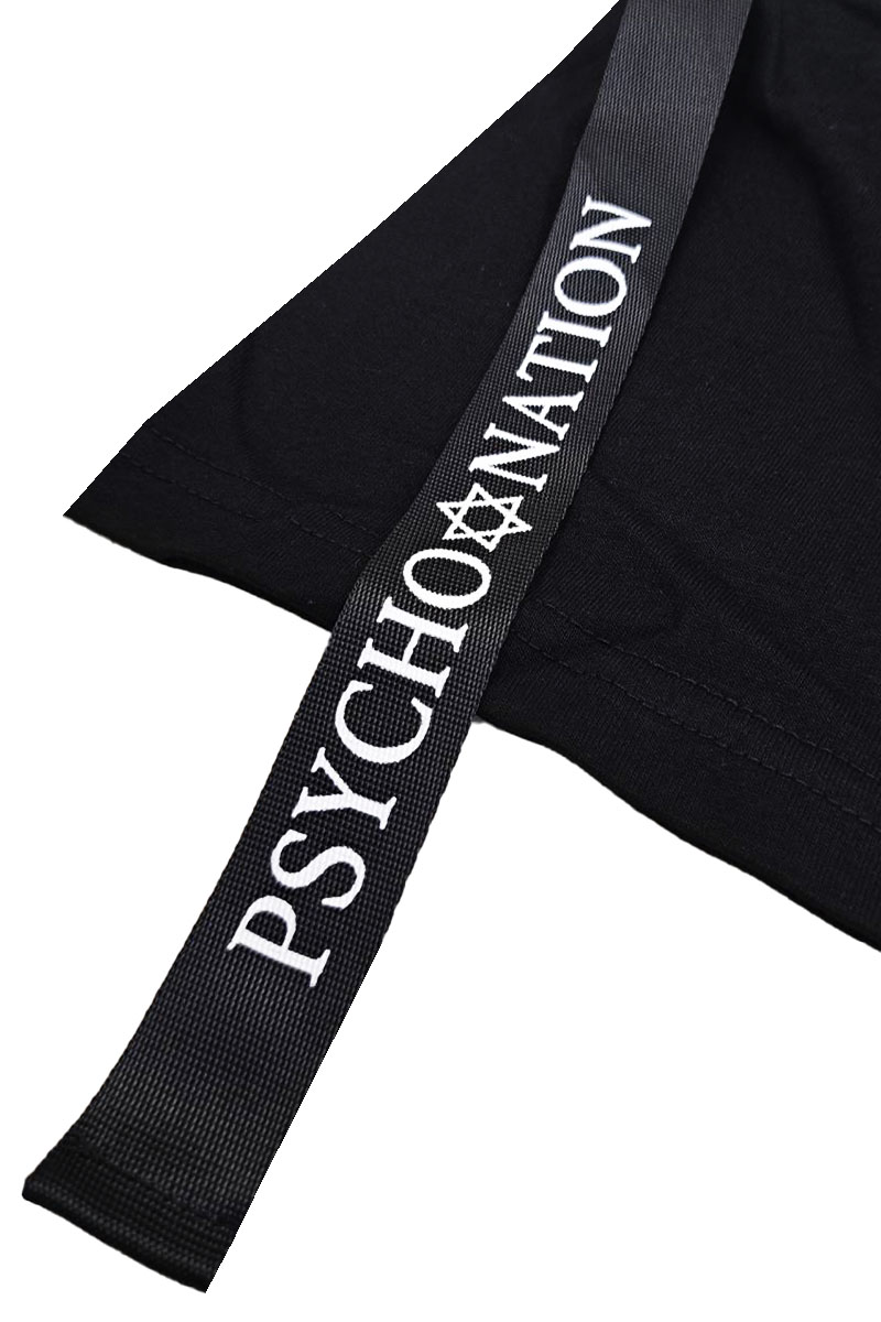 寝田ルネ×PSYCHO NATION(サイコネーション) ゲーマーTEE BLACK