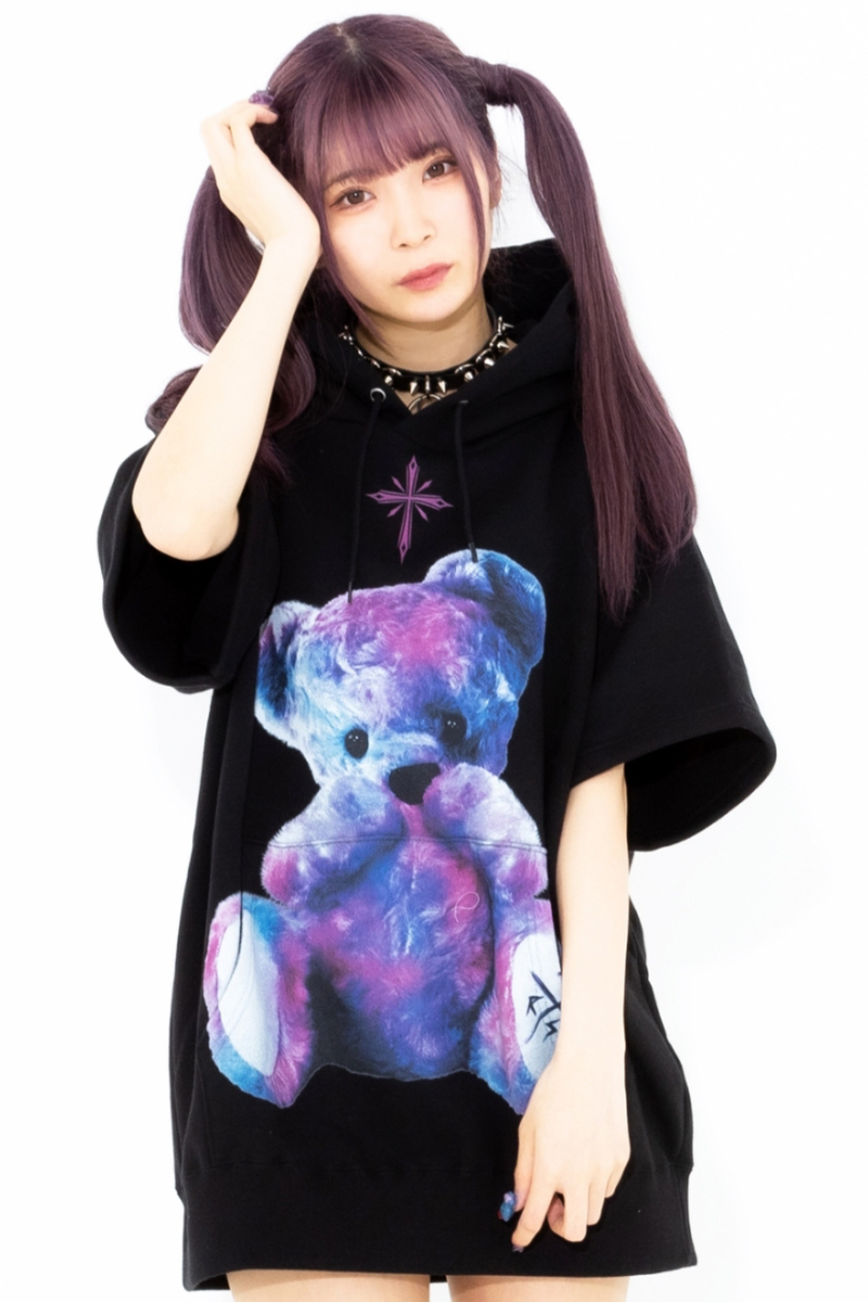 TRAVAS TOKYO Furry bear H/S hoodie【Multi】