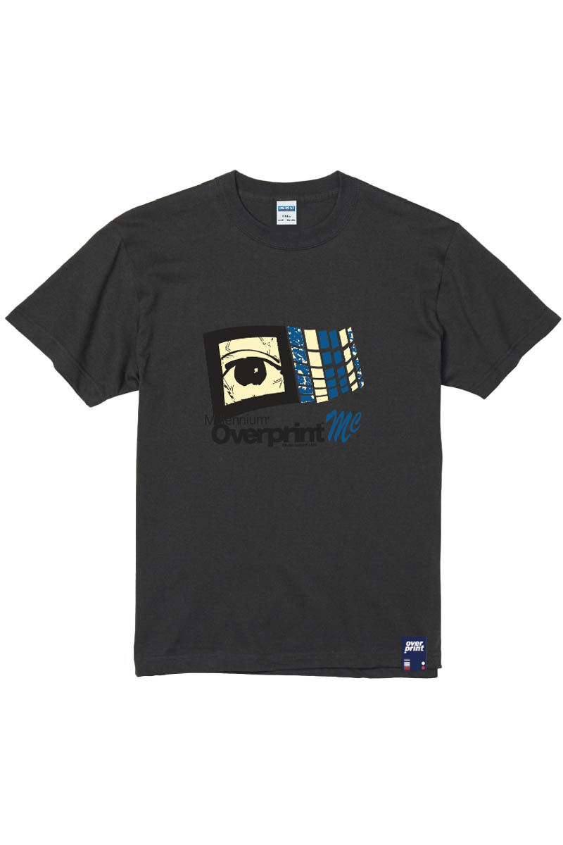 over print (オーバー・プリント) PC Tee - Chacoal