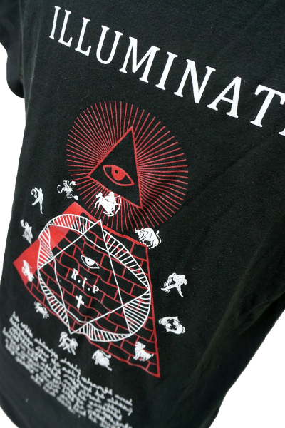 ロックファッション バンドグッズのgekirock Clothing Riot President Illuminati T Shirts