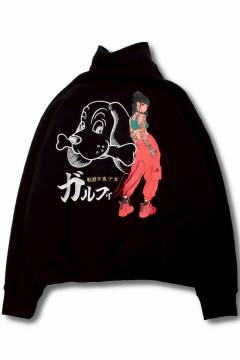【予約商品】GALFY(ガルフィー)謎アニメスウェットジャージ - Black