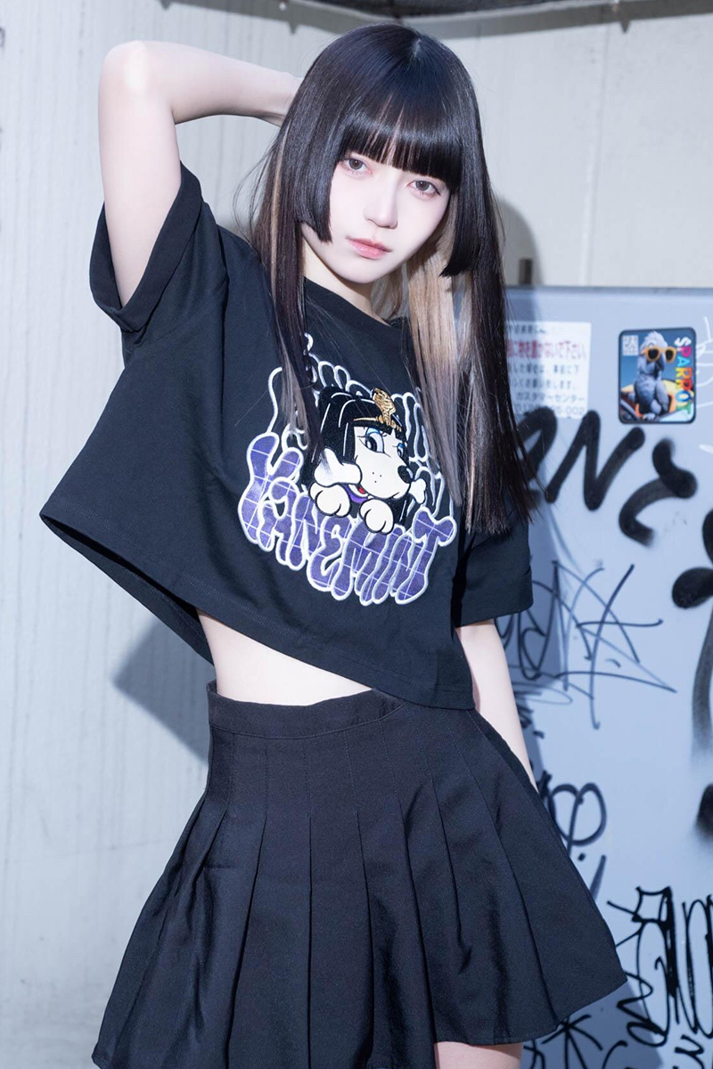 【予約商品】環やね × GALFY × GEKIROCK CLOTHING やねの犬チビTee -元カノに似てるって言うな- BLACK