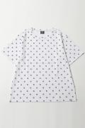SILLENT FROM ME SPELL -Patterned Cutsew-WHITE