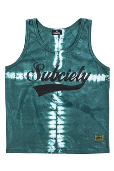 Subciety TIE DYE TANK TOP-GLORIOUS- GREEN