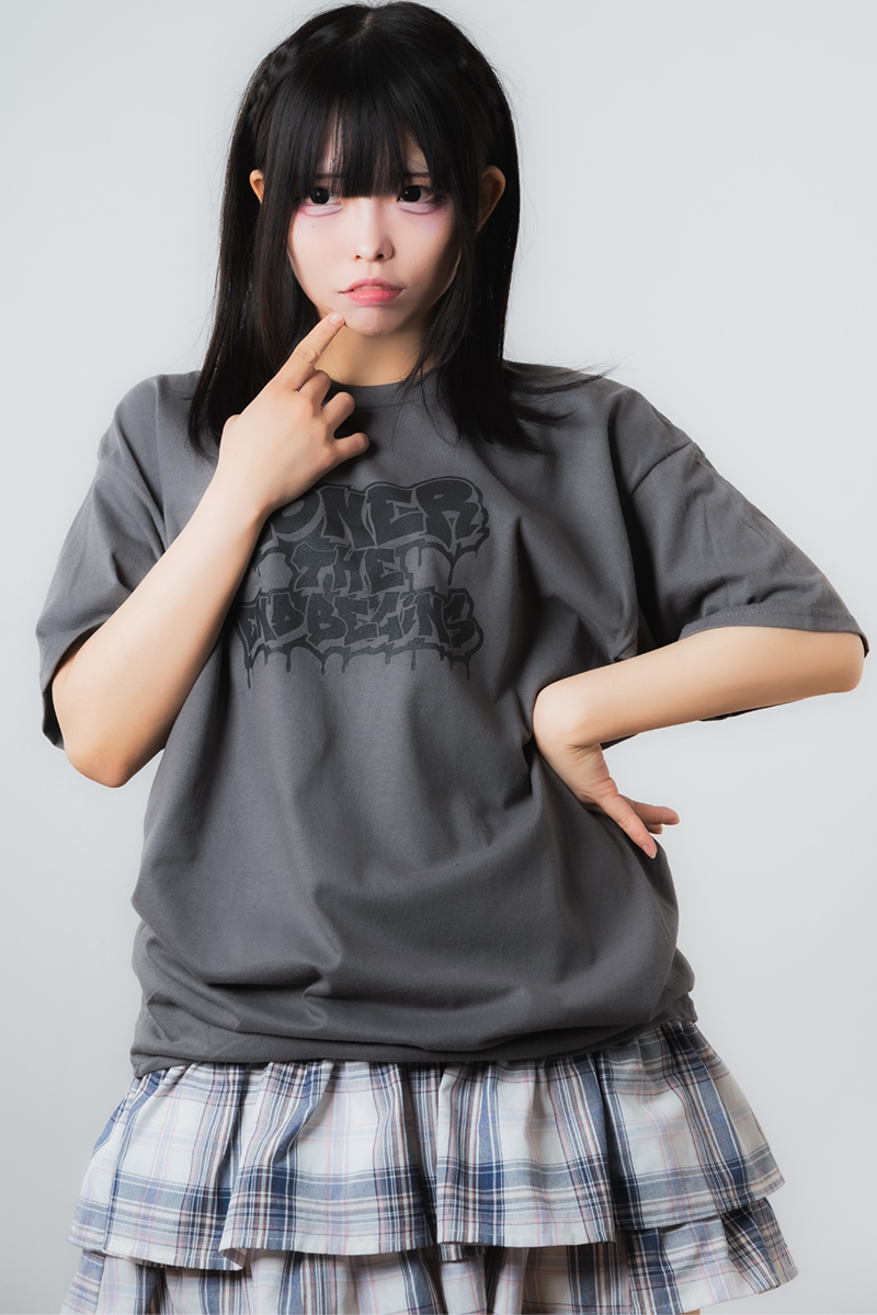 GoneR (ゴナー) Graffiti Logo T-Shirts Charcoal