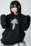 GoneR (ゴナー) Neon Cross L/S T-Shirts Black
