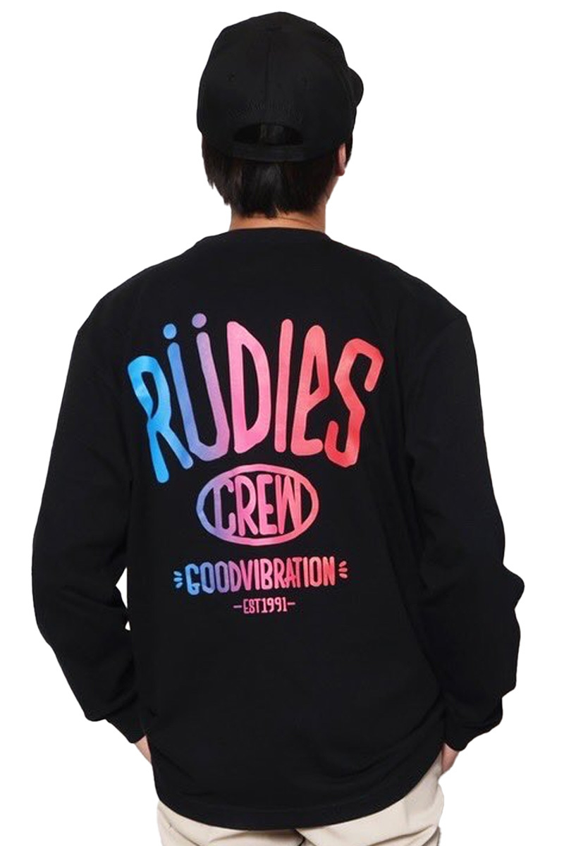 RUDIE'S (ルーディーズ) DRAWING LSTEE - Black