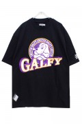 GALFY 182019 90's Sports galfy Tee Black x Purple