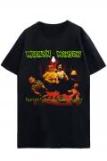 MARILYN MANSON UNISEX T-SHIRT: AMERICAN FAMILY (BACK PRINT) 