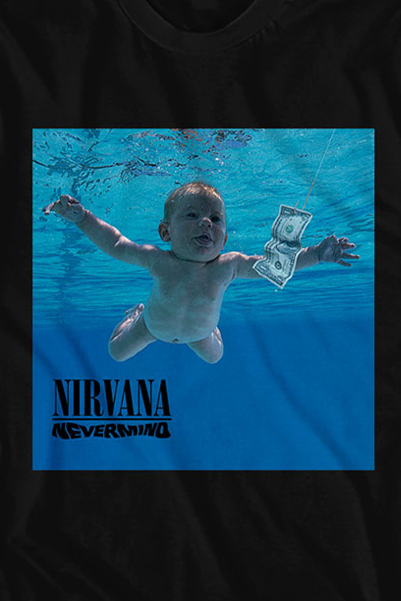 NIRVANA UNISEX T-SHIRT: NEVERMIND ALBUM / ロックファッション NIRVANA UNISEX T-SHIRT: NEVERMIND ALBUM / ロックファッション
