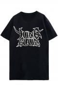 YUNGBLUD UNISEX T-SHIRT: WEIRD FLAMING SKELETONS (BACK PRINT)