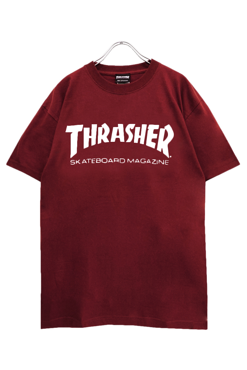 THRASHER (スラッシャー) TH8101 MAG LOGO TEE BURGUNDY