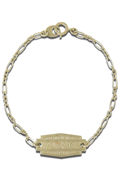 ANIMALIA AN18S-AC09 SIGN PLATE Bracelet