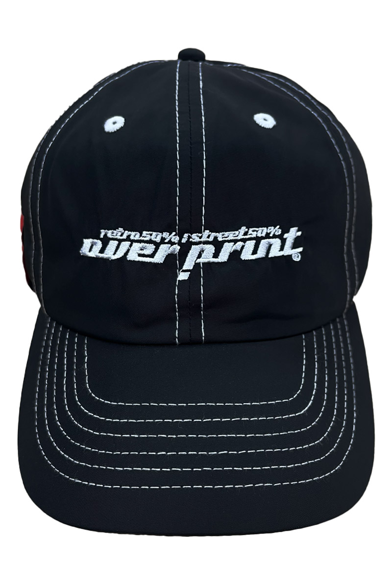 over print (オーバープリント) white stich cap H