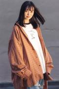 SLEEPING TABLET FLIP [ FRAYED HEM LOOSE SHIRTS ]　PINK