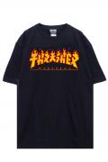 THRASHER (スラッシャー) Godzilla Flame T-shirt Black
