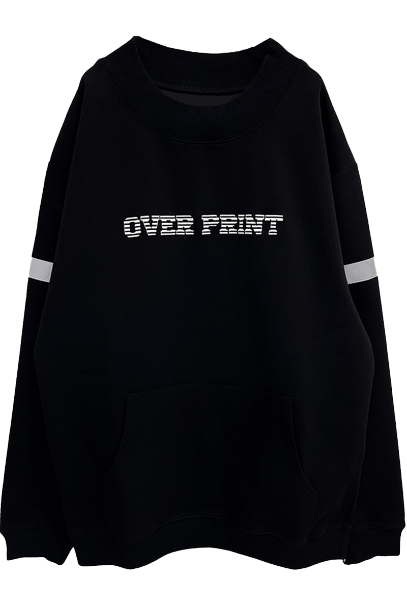over print(オーバープリント) Pullover Jersey (black)