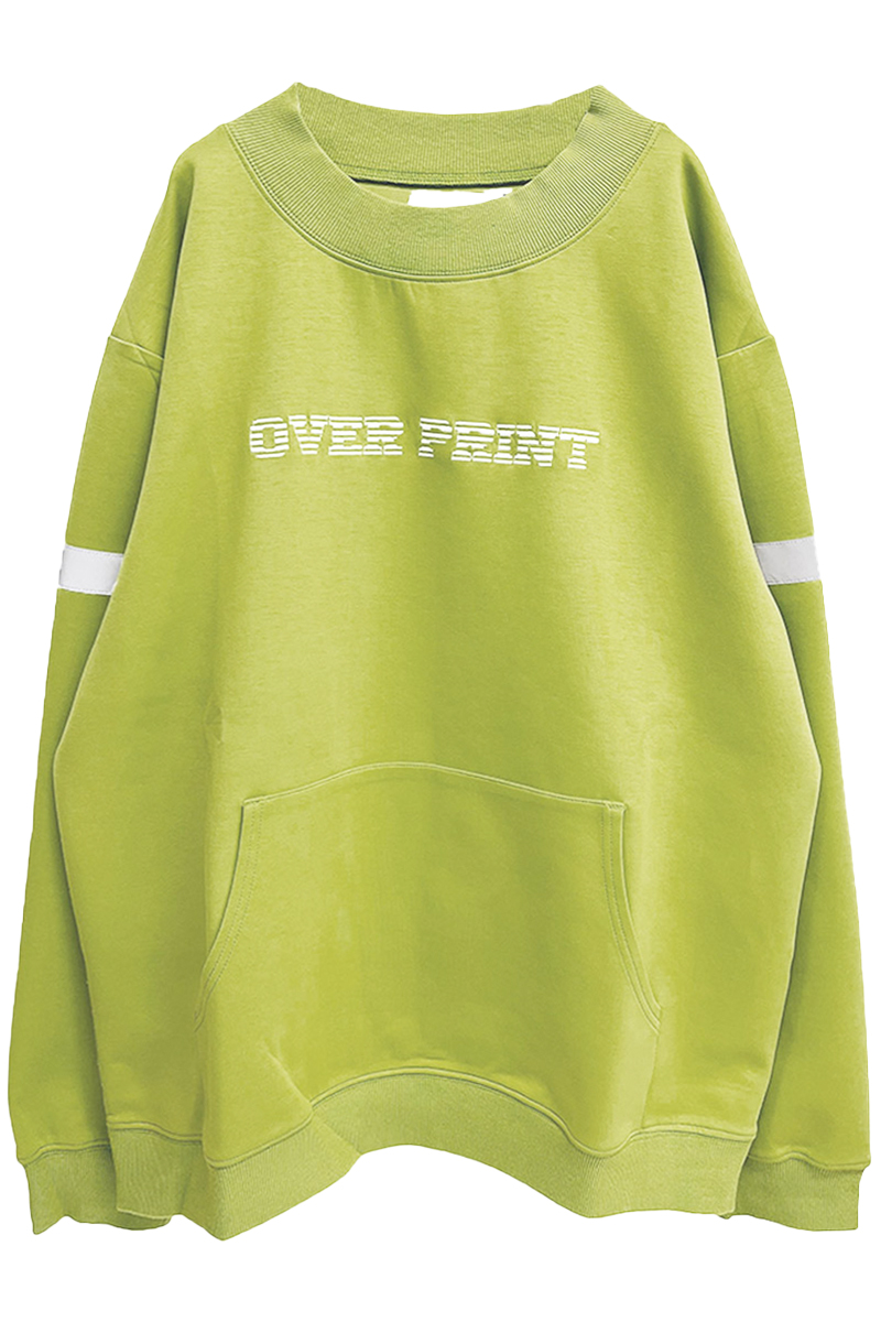 over print(オーバープリント) Pullover Jersey (green)