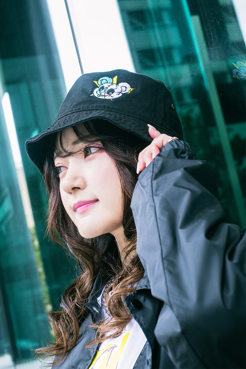  西本りみ×GEKRIOCK CLOTHING×acOlaSia 限定コラボ・バケットハット BLUE